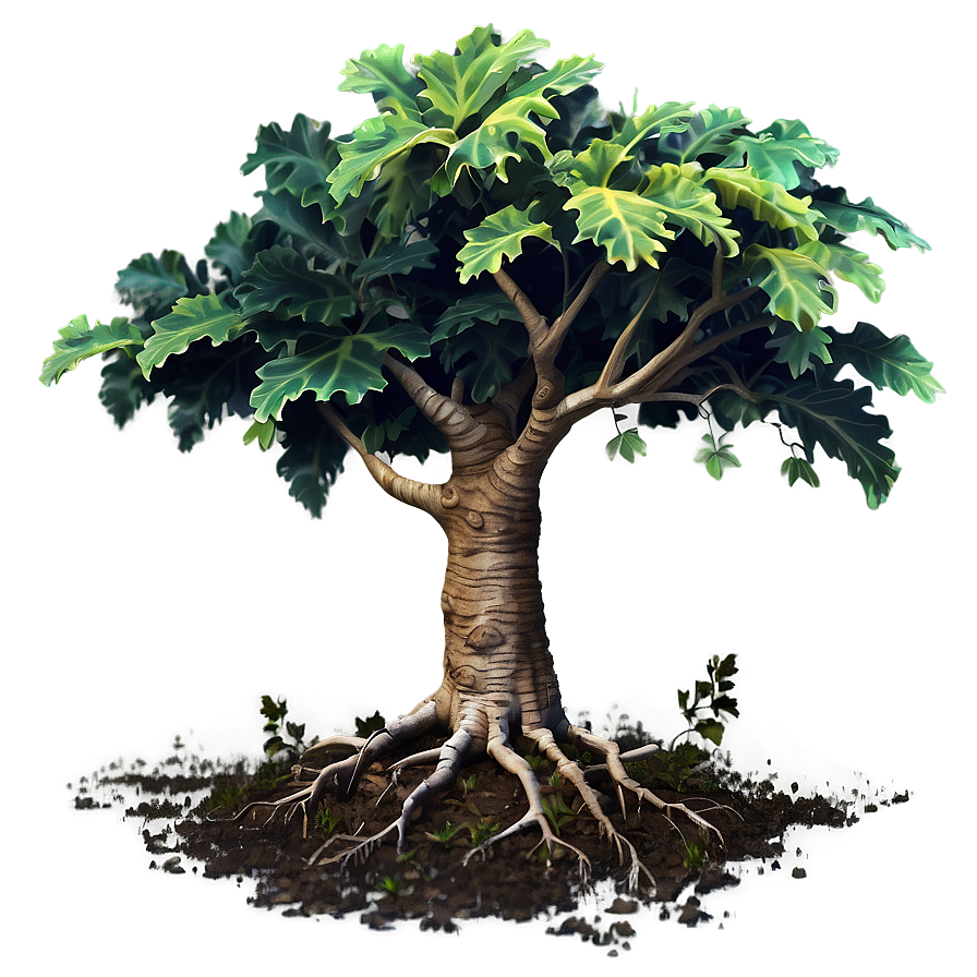 Oak Sapling Growth Png Qvn PNG Image