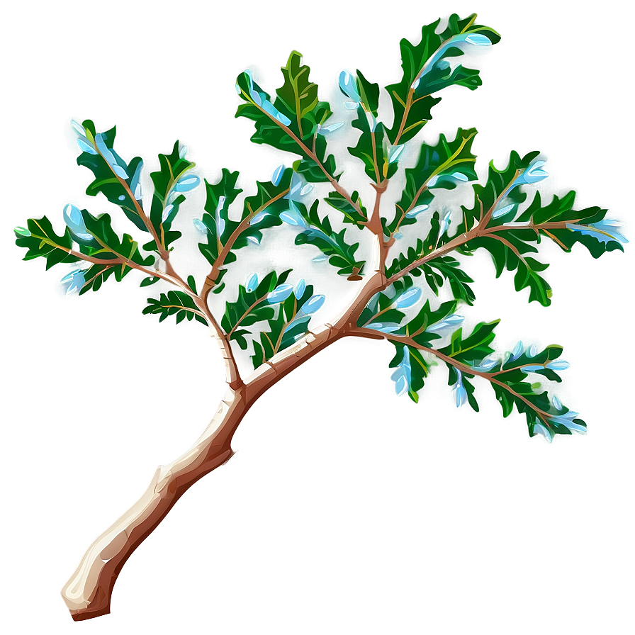 Oak Tree Branch Png Jcb PNG Image