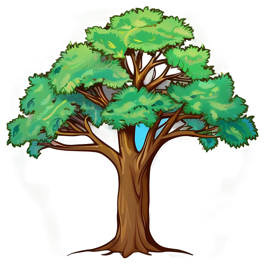 Oak Tree Line Art Png Atd PNG Image