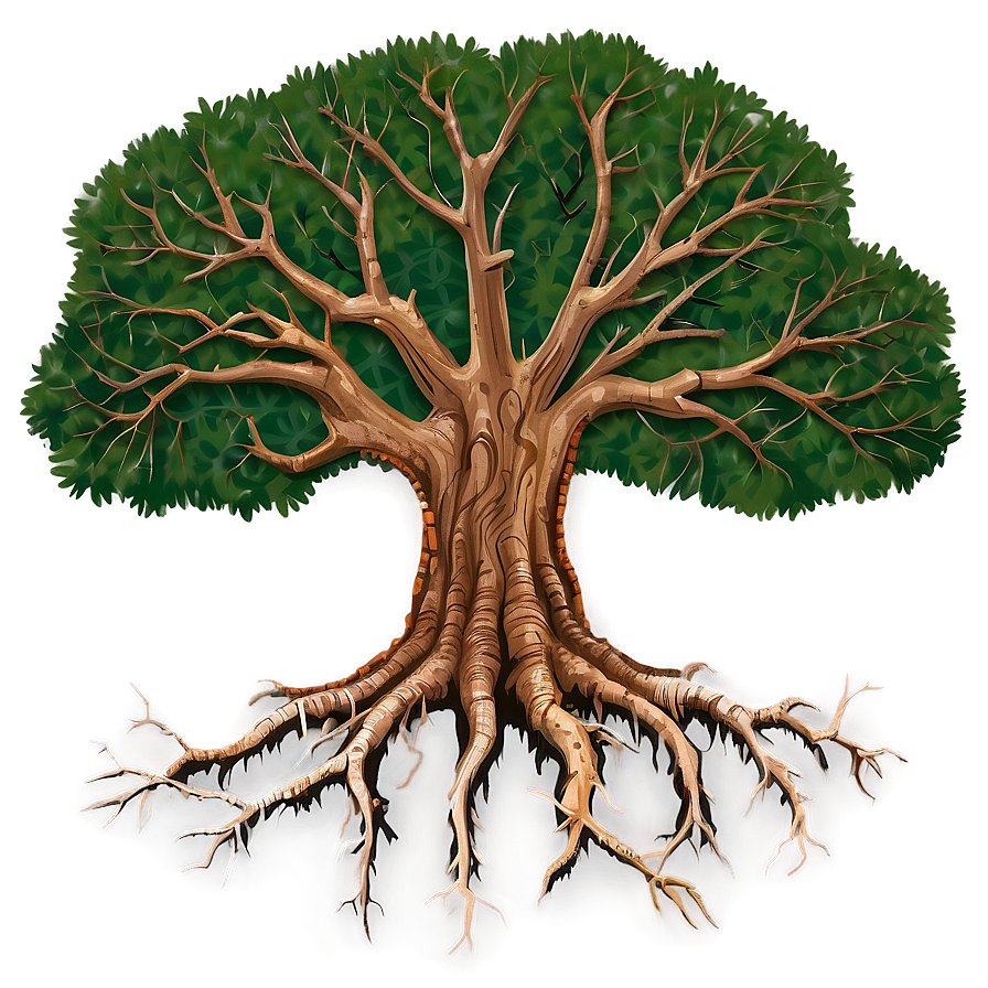 Oak Tree Root System Png Hhw91 PNG Image