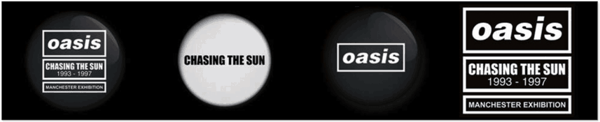 Oasis Chasing The Sun Exhibition Banner PNG Image