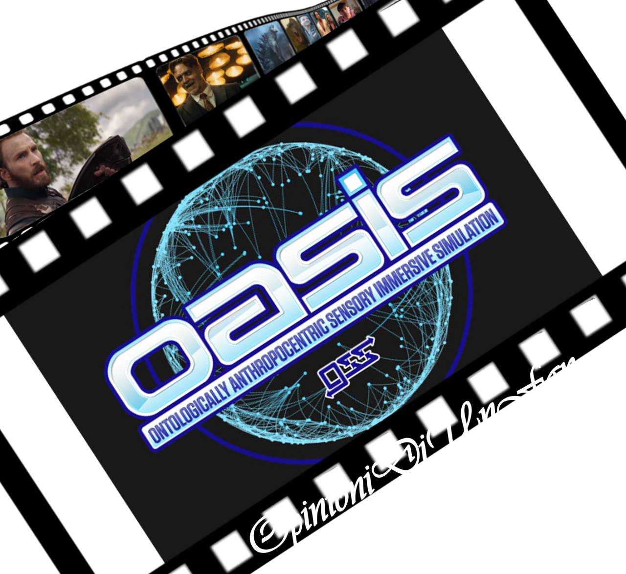 Oasis Logo Film Strip Graphic PNG Image