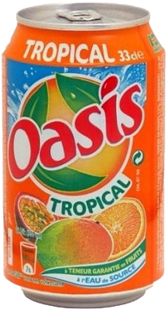 Oasis Tropical Drink Can PNG Image