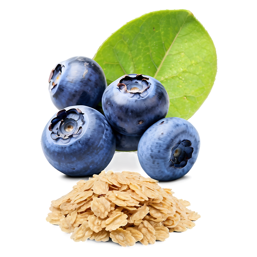 Oatmeal And Blueberries Png 06122024 PNG Image