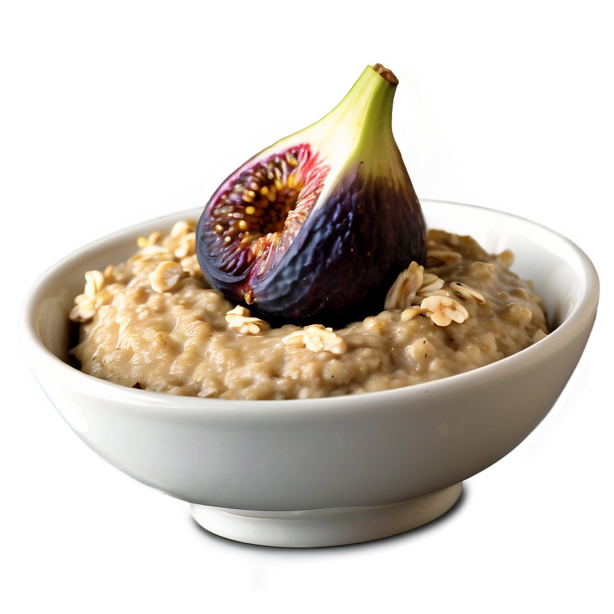 Oatmeal With Fig Png Lae PNG Image