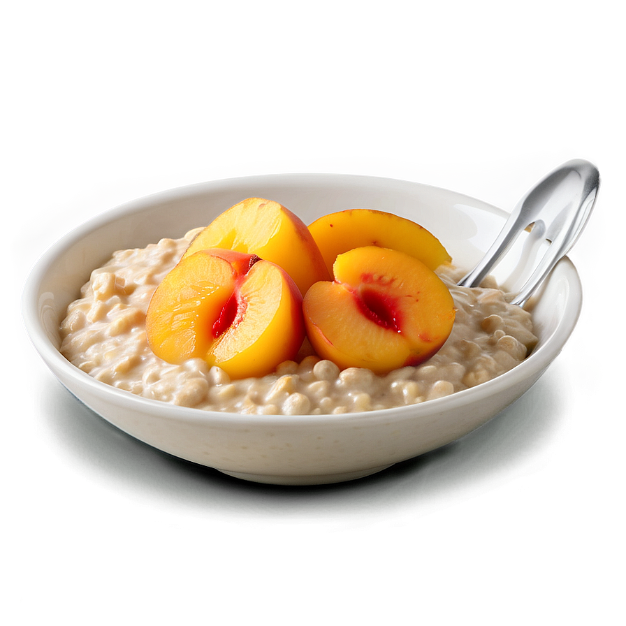 Oatmeal With Peaches Png Rqx PNG Image