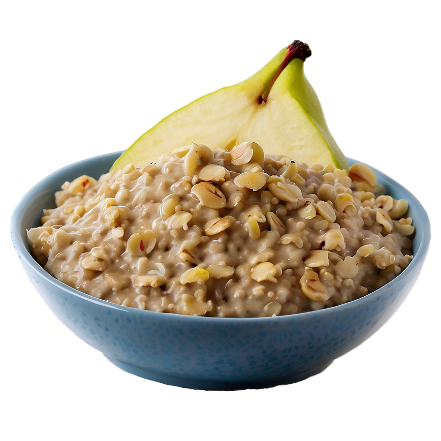 Oatmeal With Pear Png 06122024 PNG Image