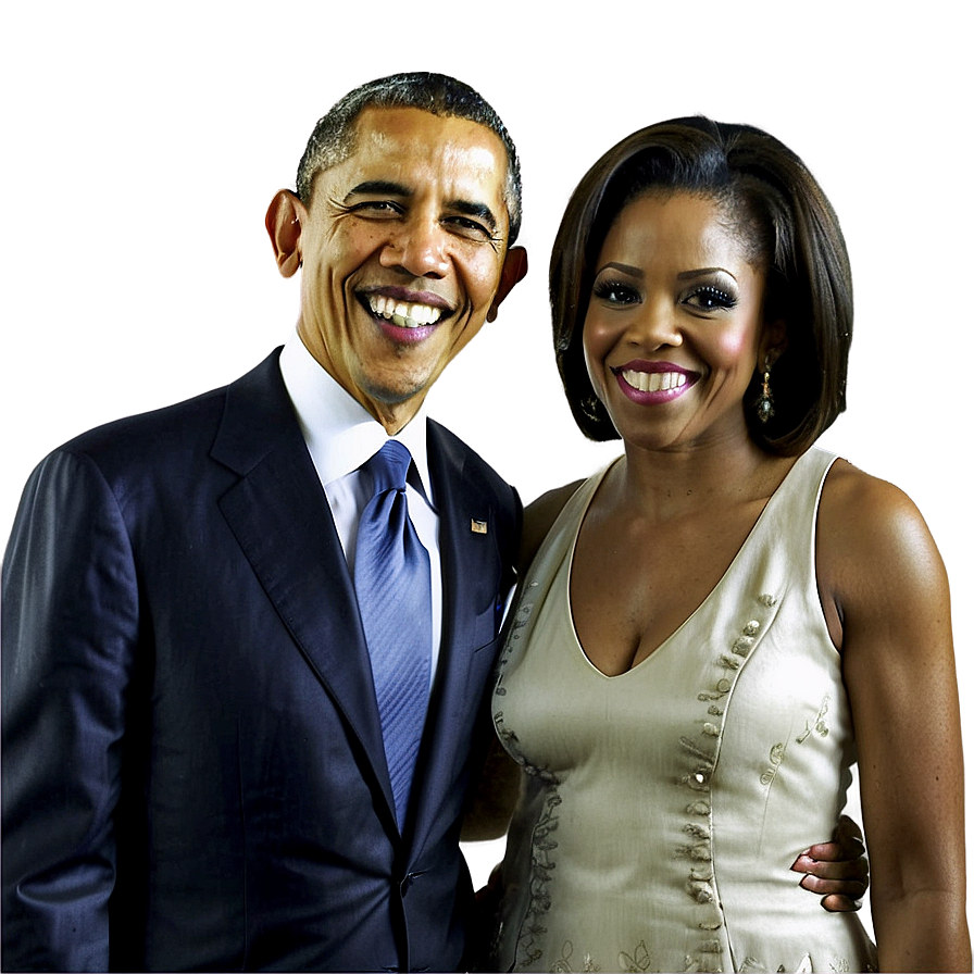 Obama And Michelle Png 14 PNG Image