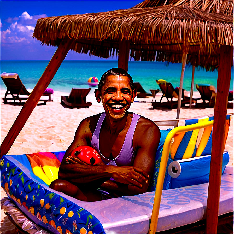 Obama On Vacation Png 05242024 PNG Image