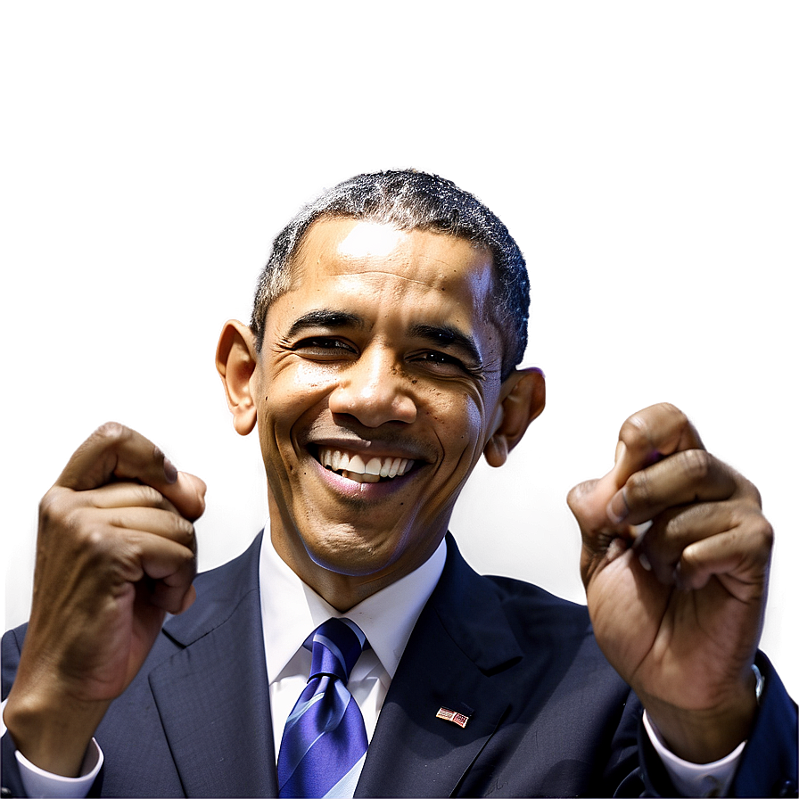 Obama Smiling Png Nyu PNG Image