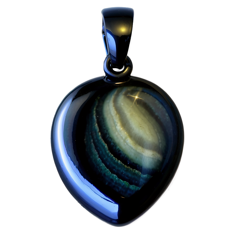 Obsidian Jewelry Pendant Png 06272024 PNG Image