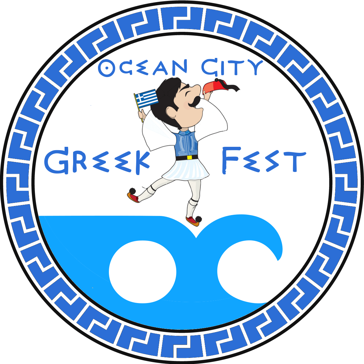 Ocean City Greek Fest Logo PNG Image