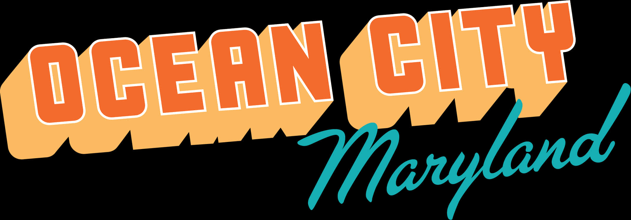 Ocean City Maryland Logo PNG Image