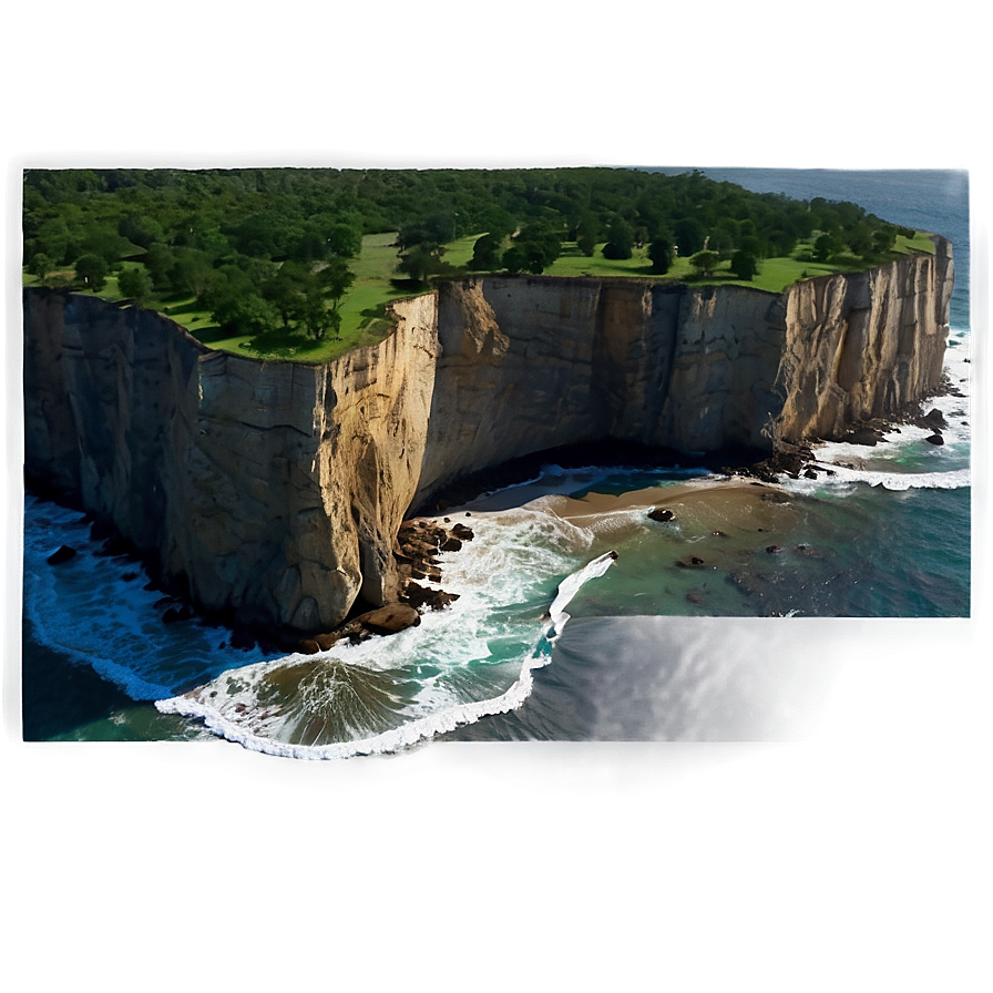 Ocean Cliffside View Png Ijo PNG Image