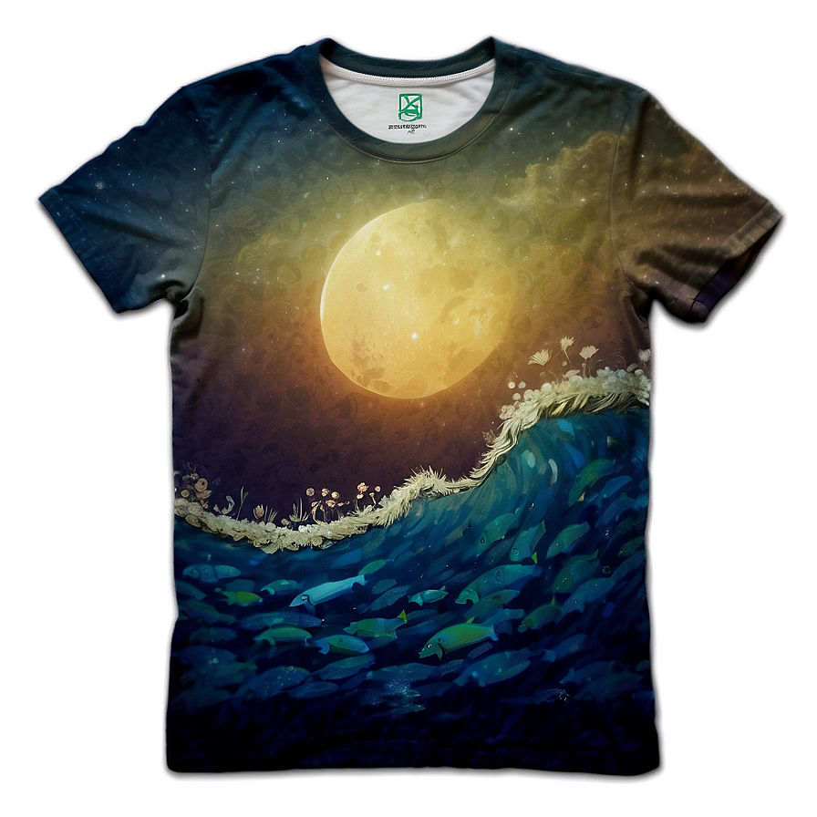 Ocean Inspired T-shirt Png 06282024 PNG Image