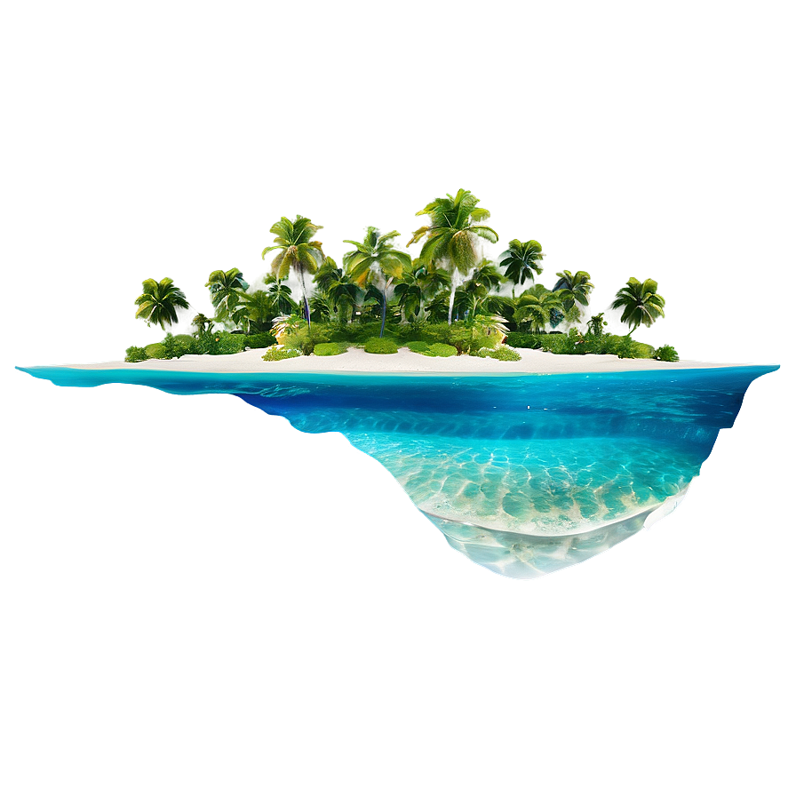 Ocean Island Paradise Png Oiy84 PNG Image