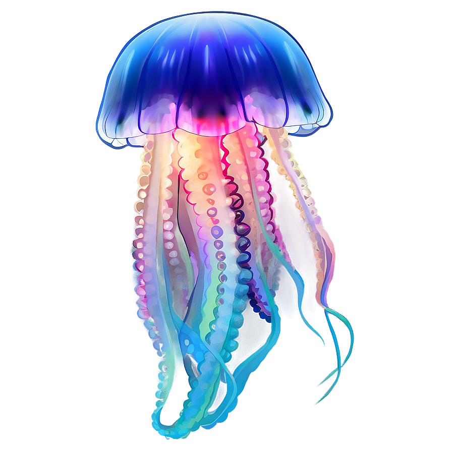 Ocean Jellyfish Glow Png Fsw76 PNG Image