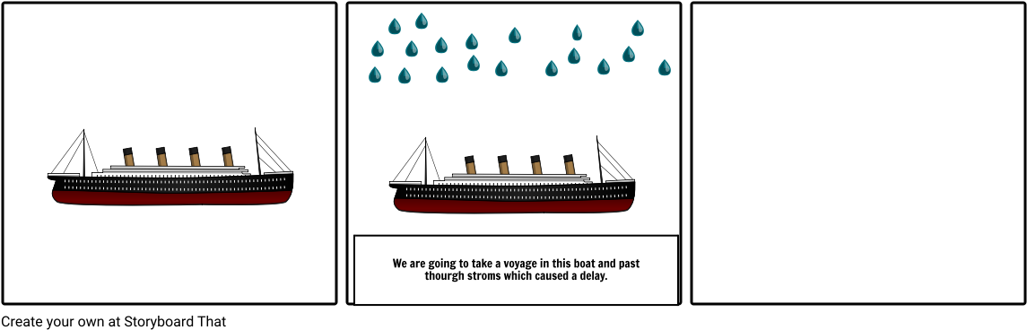 Ocean Liner Storyboard Sequence PNG Image