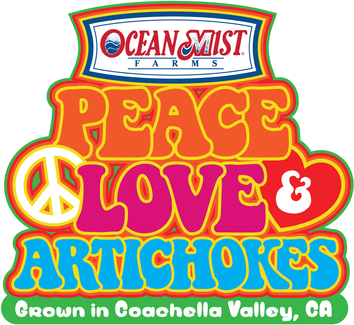 Ocean Mist Farms Peace Love Artichokes PNG Image