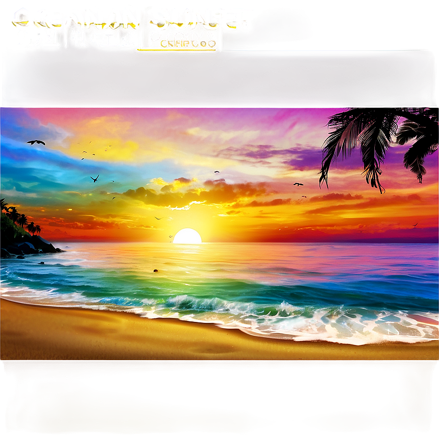 Ocean Sunset View Png 36 PNG Image