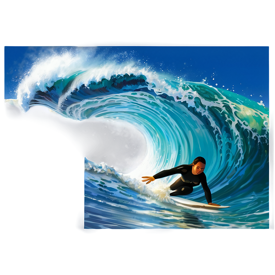 Ocean Surfing Wave Png 05212024 PNG Image