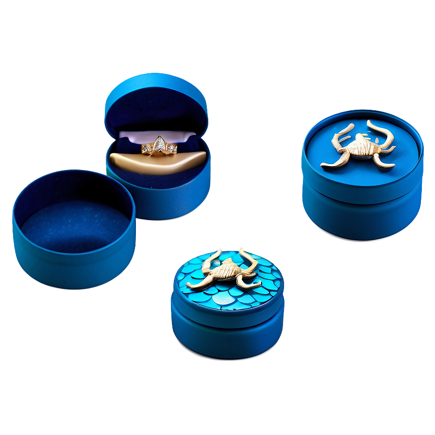 Ocean Themed Ring Box Png 06282024 PNG Image