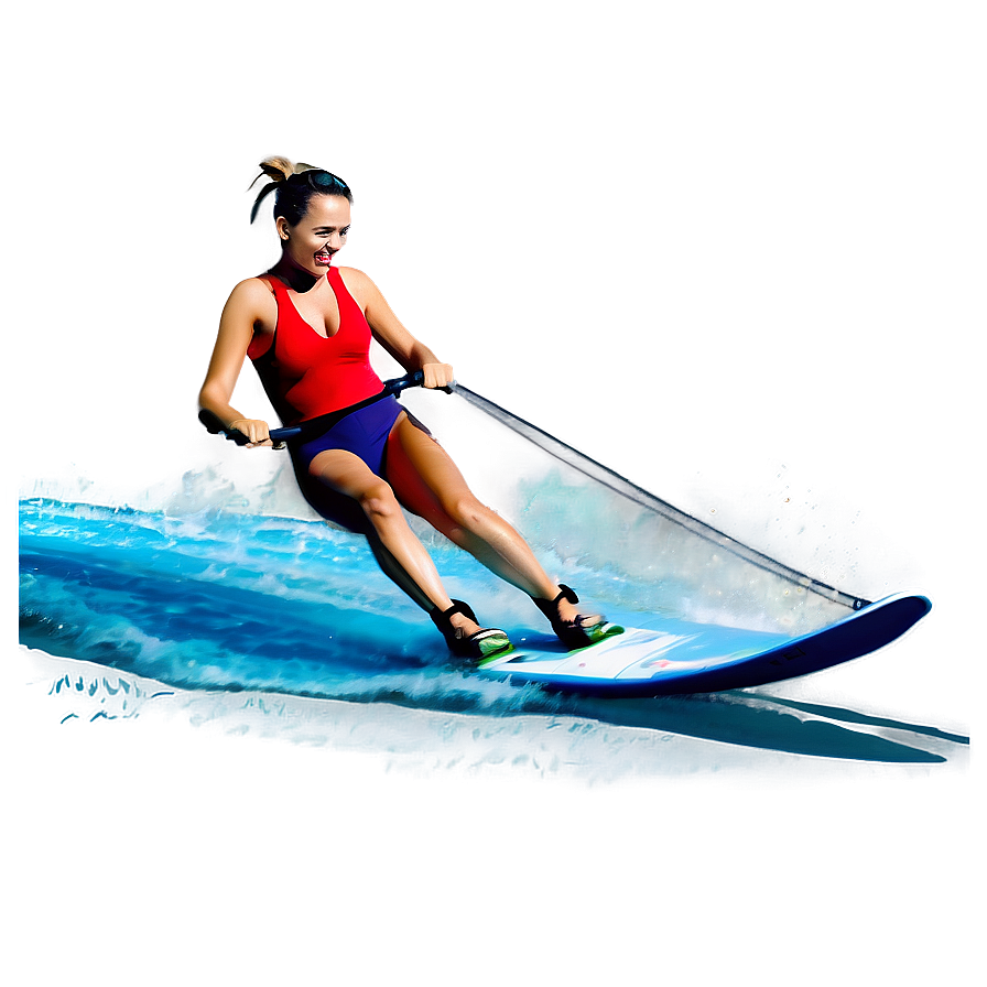 Ocean Water Skiing Png Fjj12 PNG Image