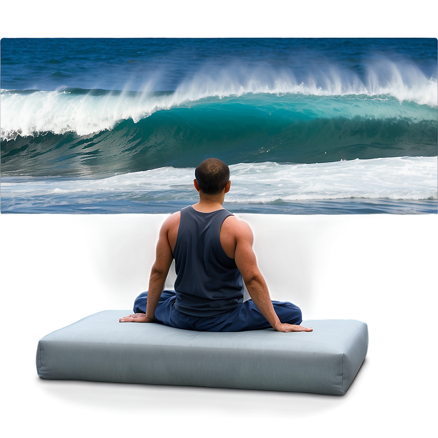 Ocean Waves Meditation Png 05232024 PNG Image