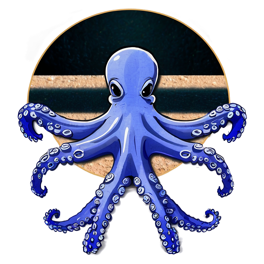 Octopus On The Beach Png 75 PNG Image