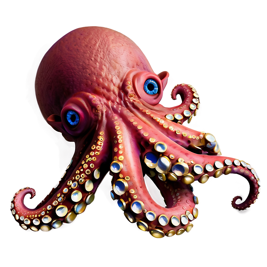 Octopus With Treasure Png Tsx PNG Image