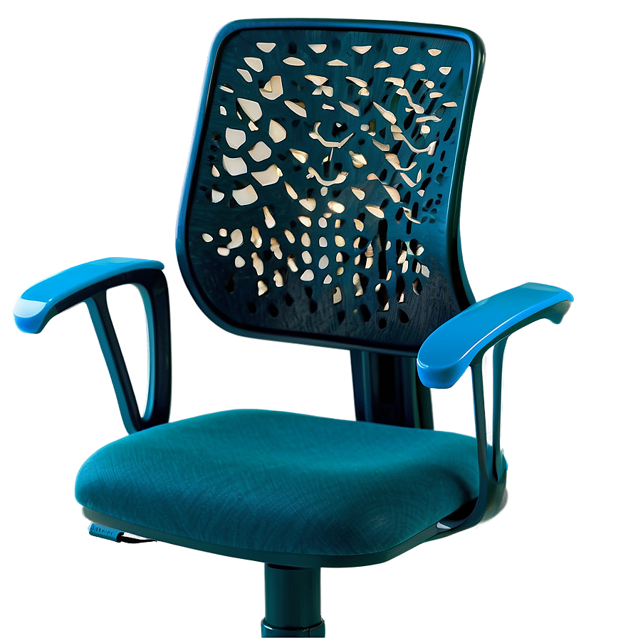 Office Chair With Adjustable Arms Png Qmv15 PNG Image