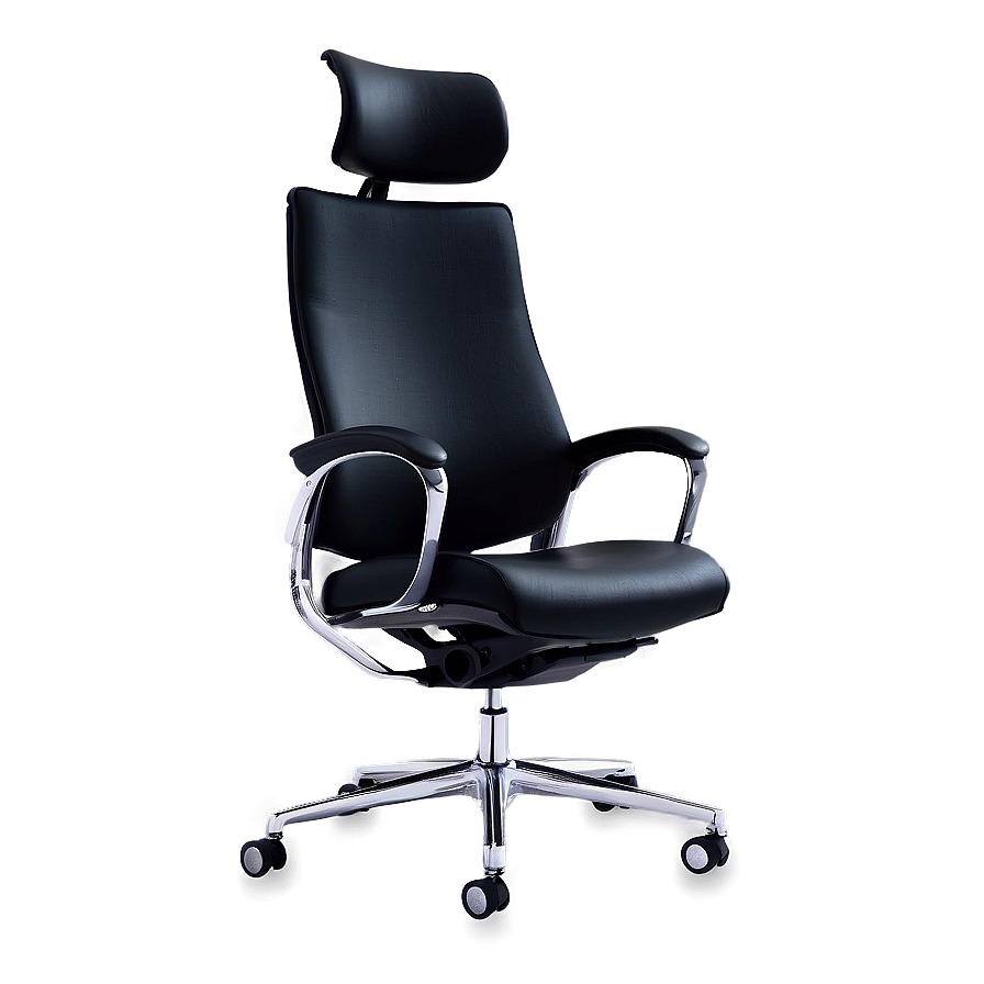 Office Chair With Headrest Png Obu PNG Image