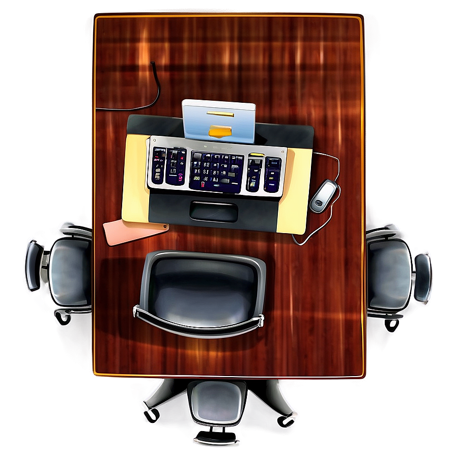 Office Desk Top View Png 21 PNG Image