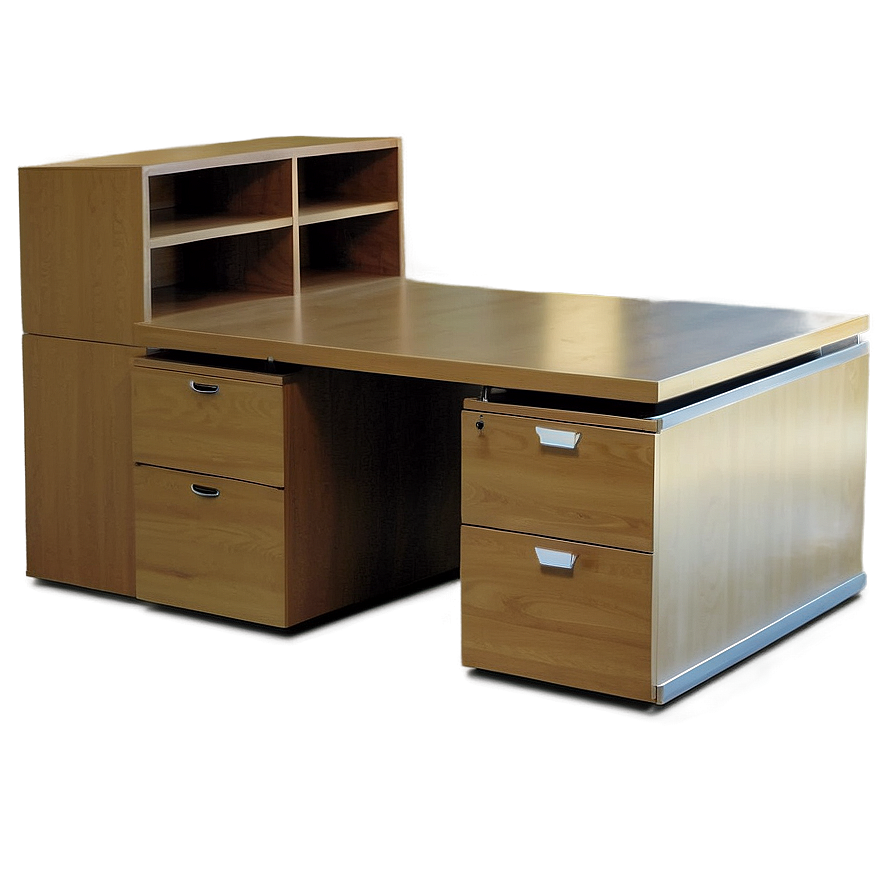 Office Table With Drawers Png 96 PNG Image