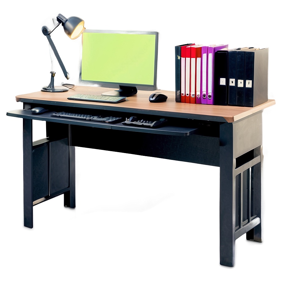 Office Workstation Desk Png 06262024 PNG Image