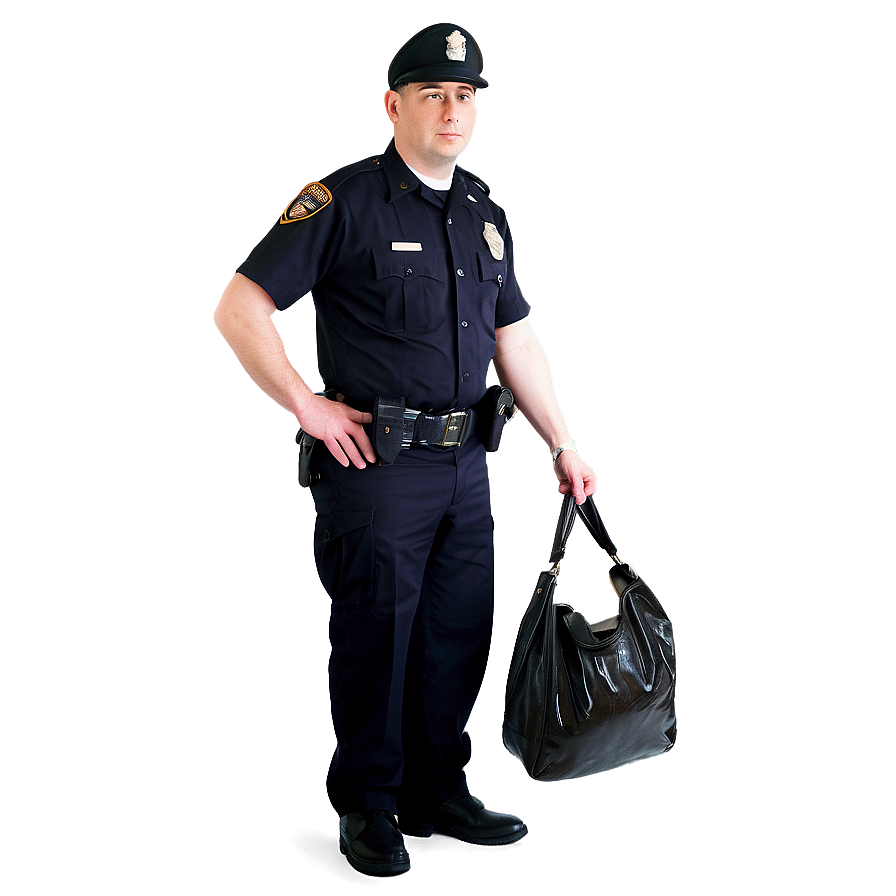 Officer With Evidence Bag Png 06252024 PNG Image