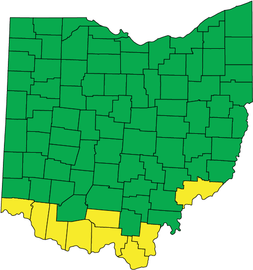 Ohio Climate Zones Map PNG Image