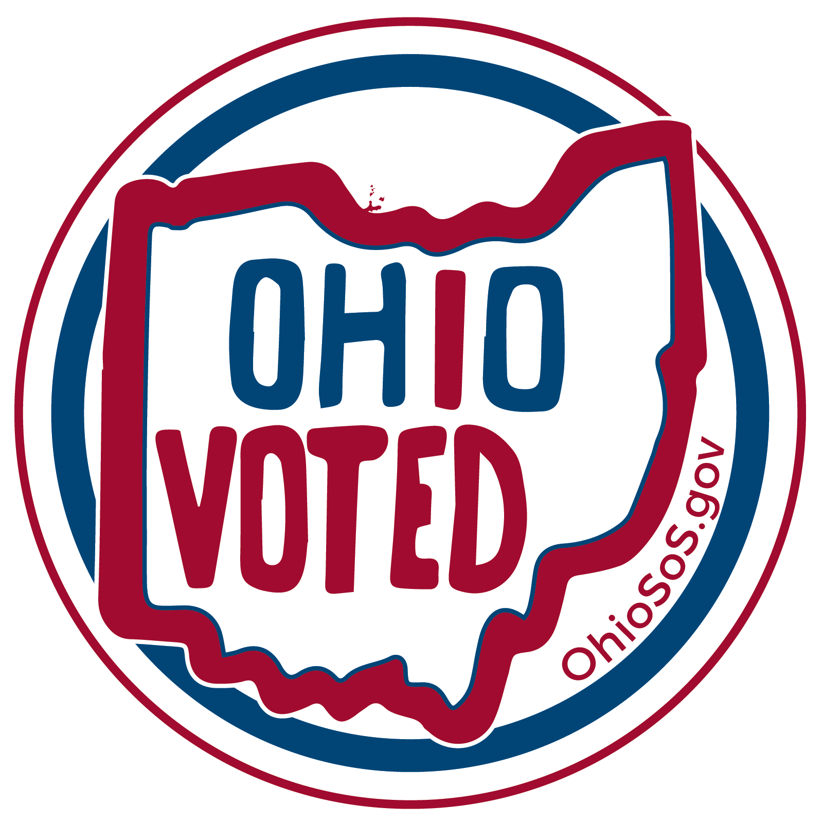 Ohio Voted Sticker Graphic PNG Image