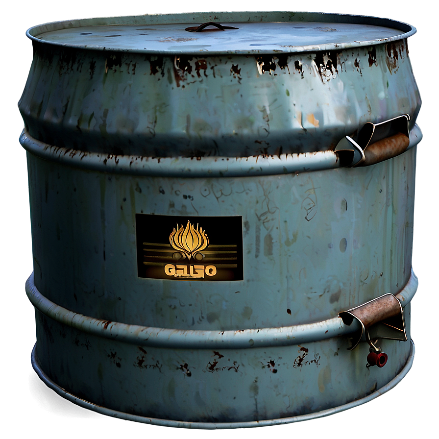 Oil Drum Style Gas Can Png Dob65 PNG Image