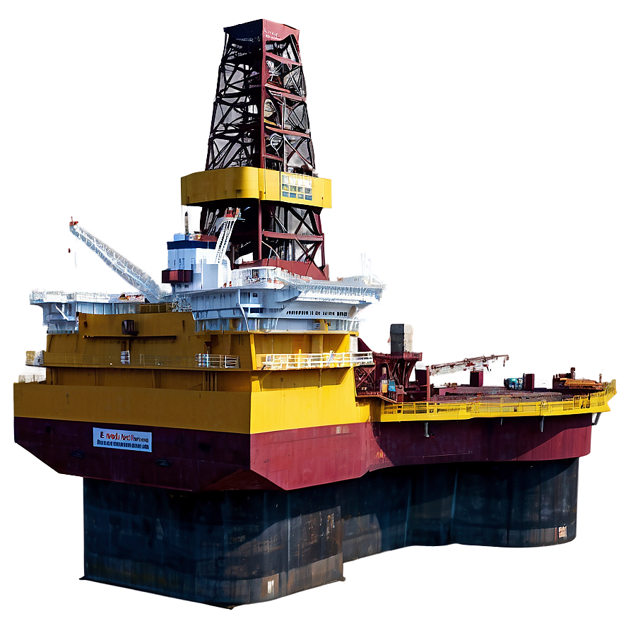 Oil Rig In Heavy Weather Png Dco22 PNG Image