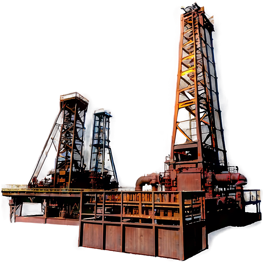 Oilfield Development Platform Png 06122024 PNG Image