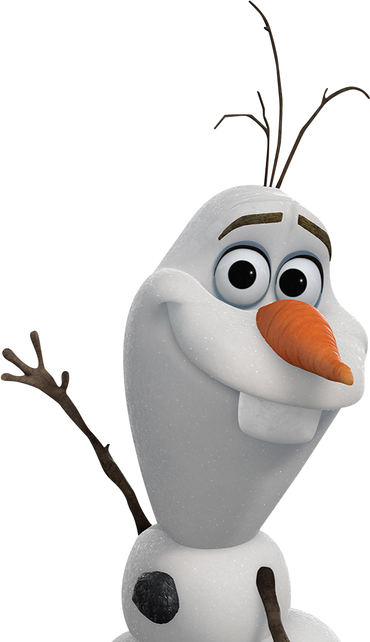 Olaf Frozen Character Smiling PNG Image