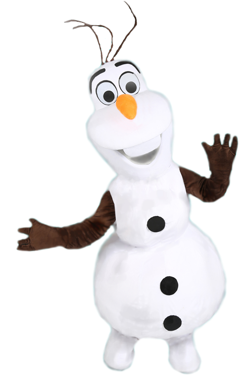 Olaf Frozen Character Waving PNG Image