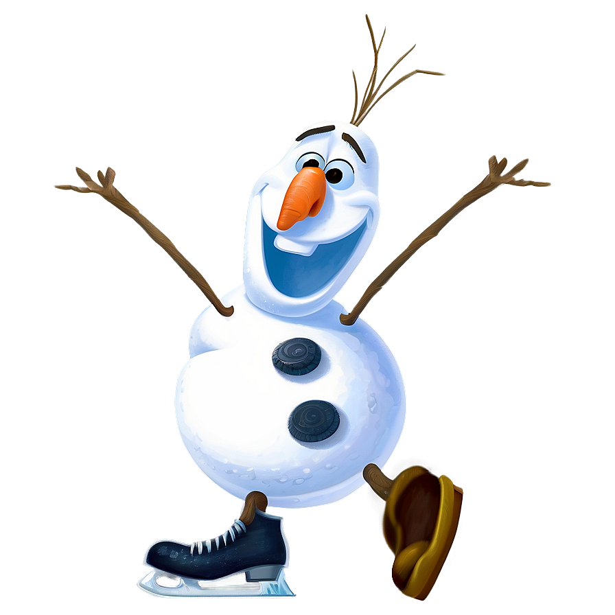 Olaf Ice Skating Png Qyp72 PNG Image