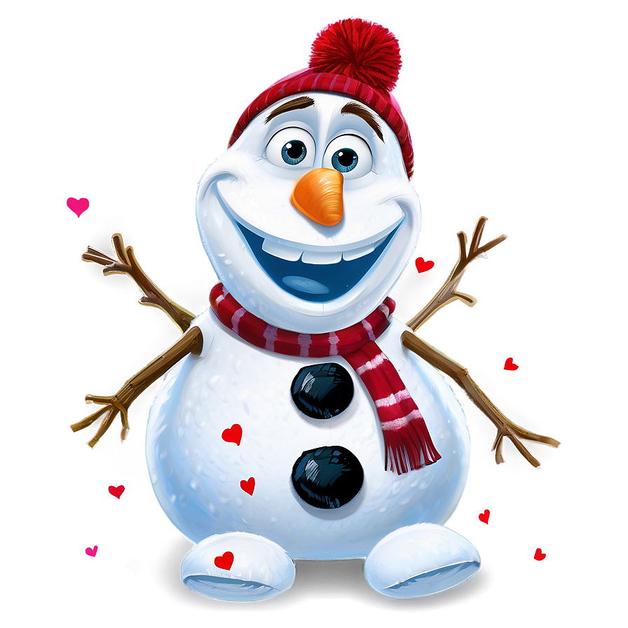 Olaf In Love Png 86 PNG Image