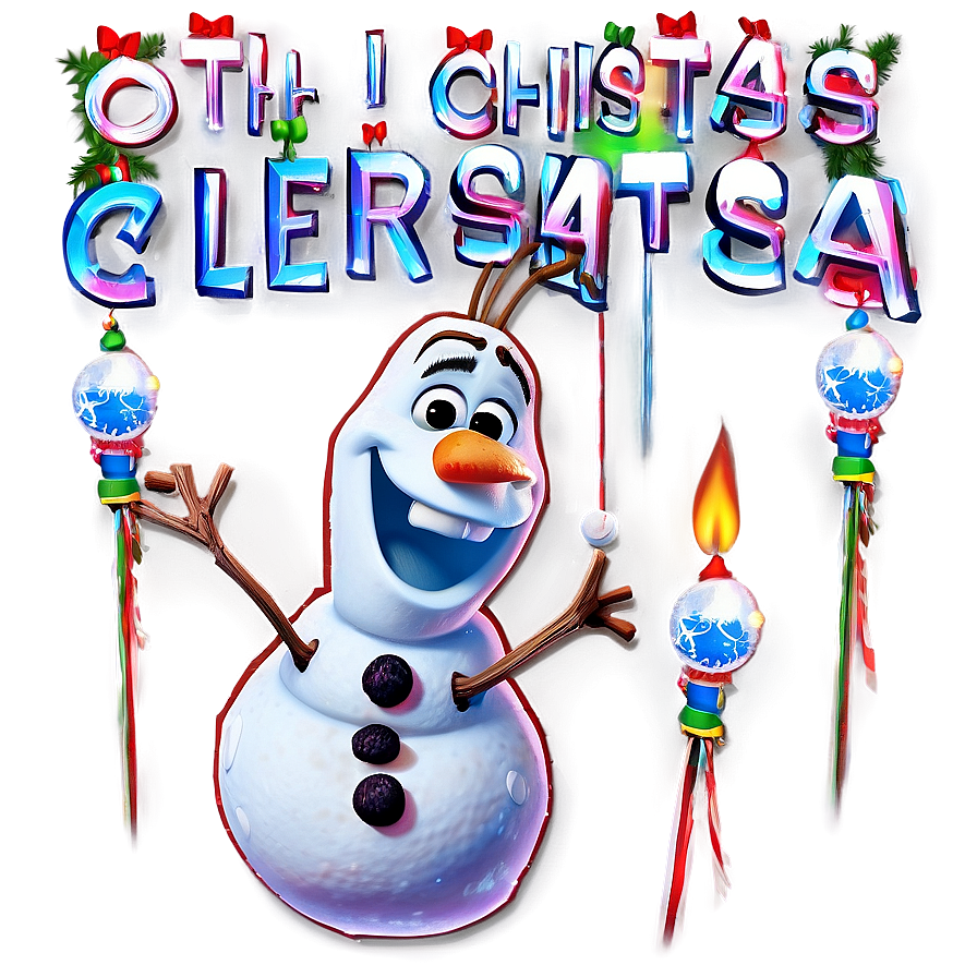 Olaf's Christmas Celebration Png Buq18 PNG Image