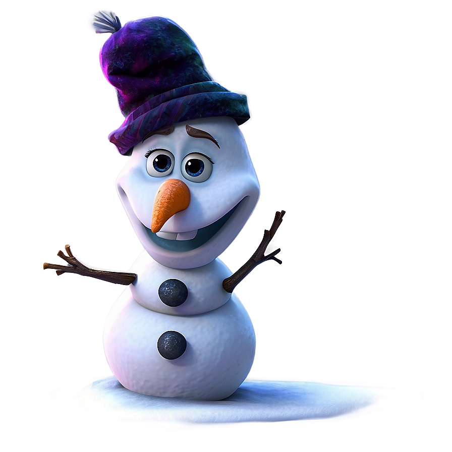 Olaf Snowman Making Png 05232024 PNG Image