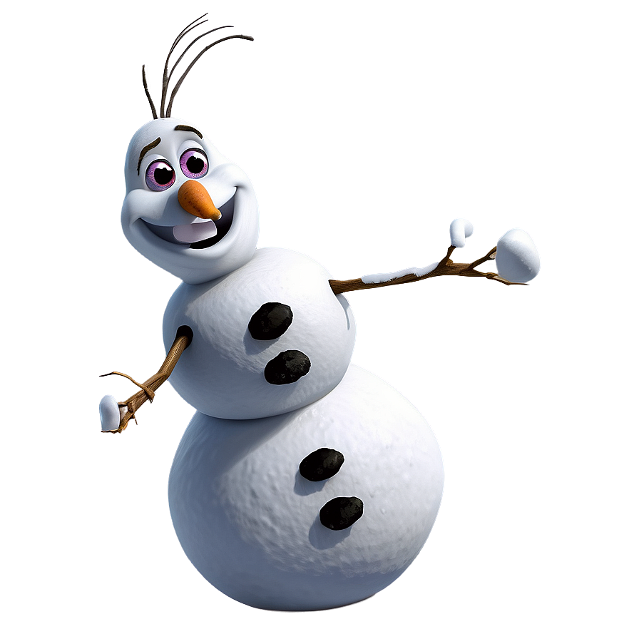 Olaf Snowman Making Png 05232024 PNG Image