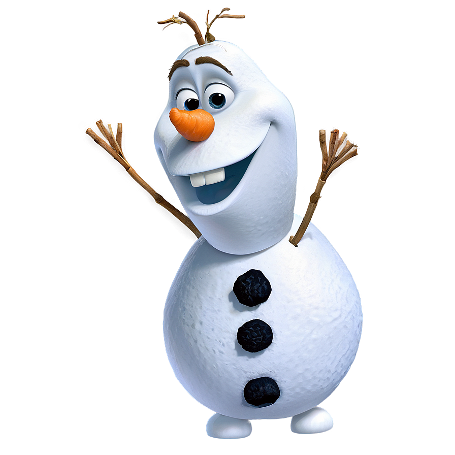 Olaf With Carrot Nose Png Wbn80 PNG Image