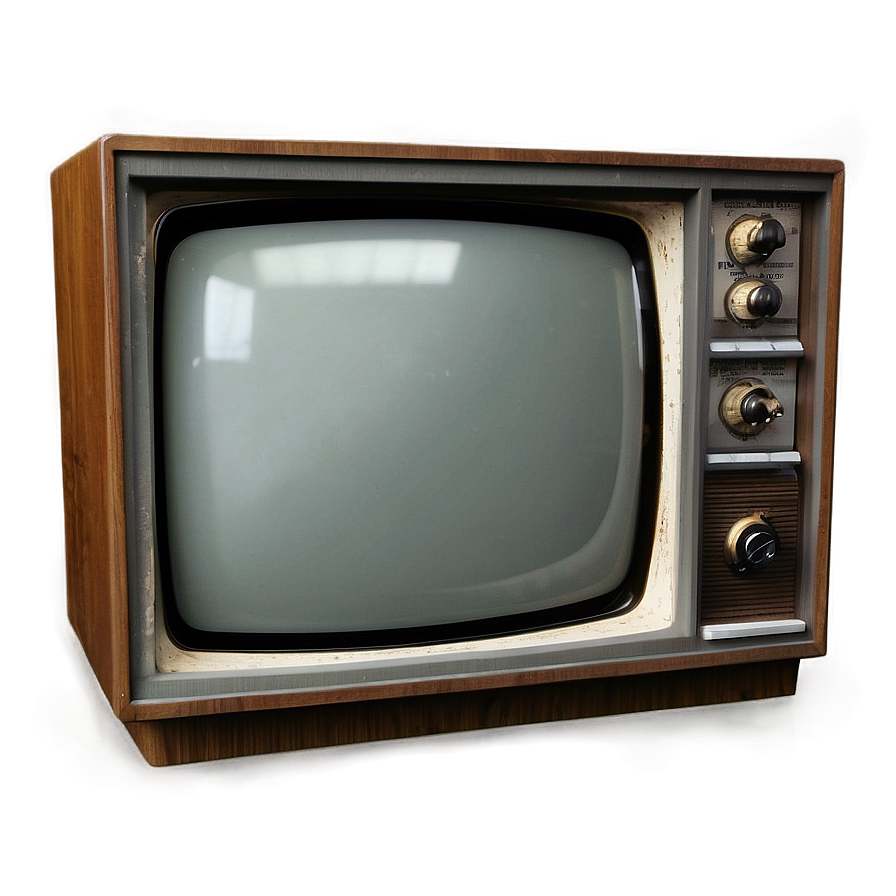 Old Analog Tv Set Png Bwg91 PNG Image